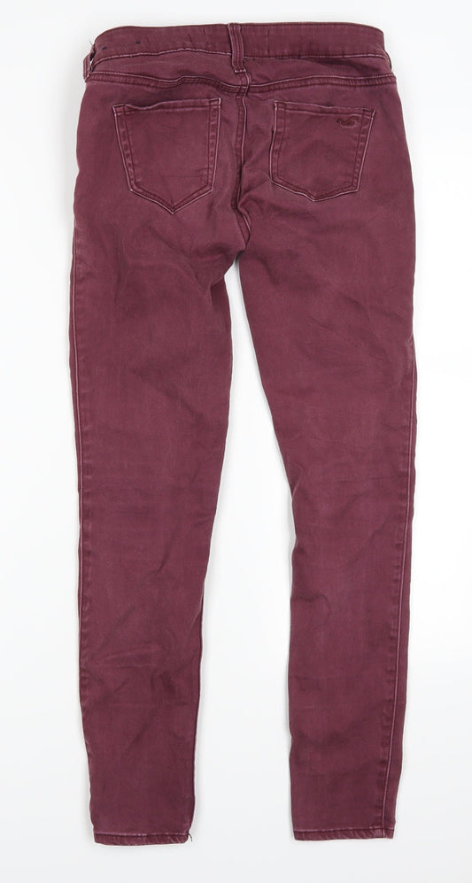 Hollister Womens Purple Denim Skinny Jeans Size 25 in L27 in