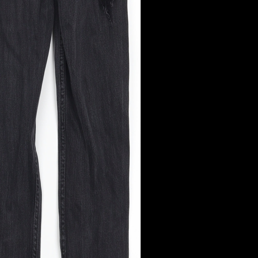 Hollister Womens Grey Denim Mom Jeans Size 23 in L27 in