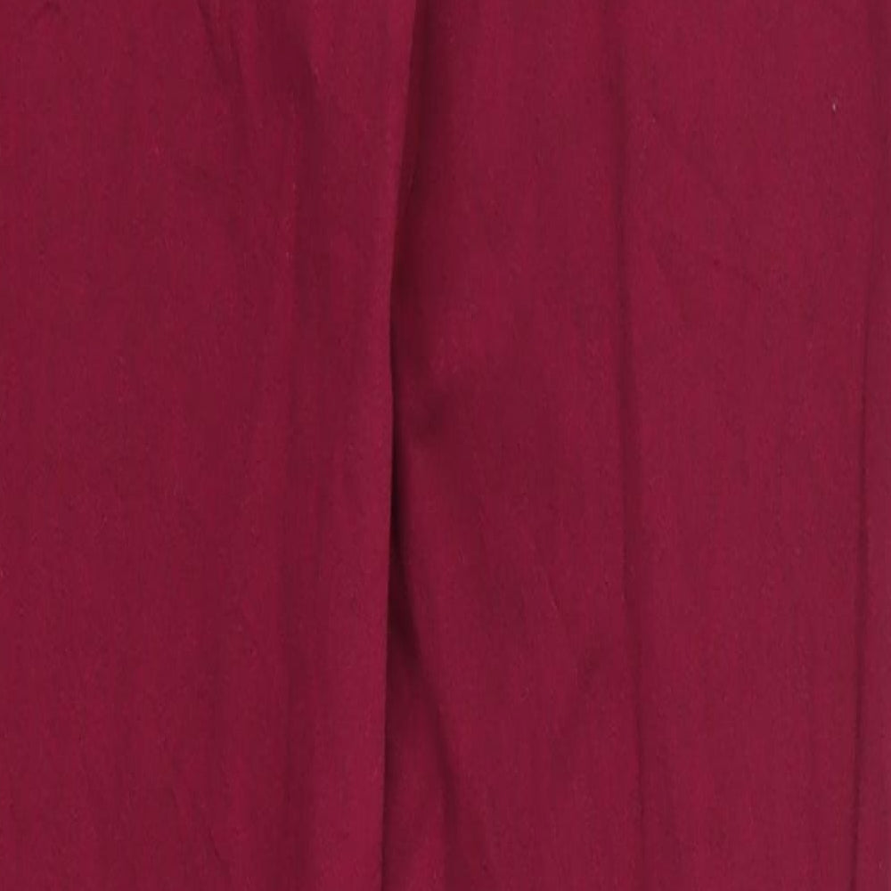 Womens UK Size S Preworn Regular Fit Skinny Pink Jeans