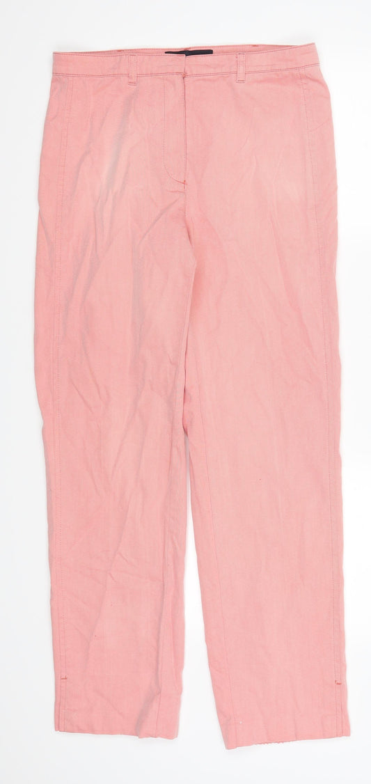 Womens UK Size 10 Bianca Regular Fit Pink Trousers