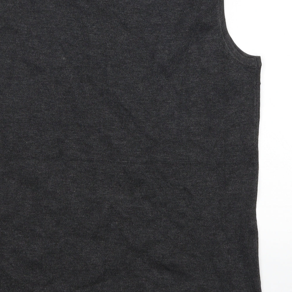 Womens UK Size M Cable & Gauge Grey Basic Tank