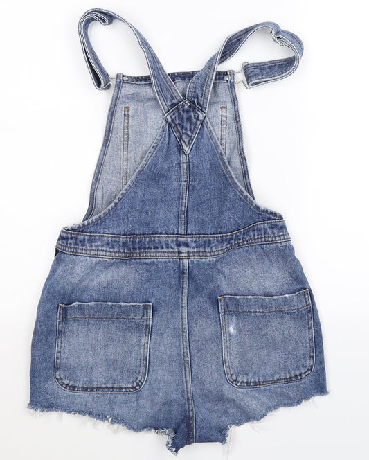 Denim Co Womens Blue  Denim Dungaree One-Piece Size 8