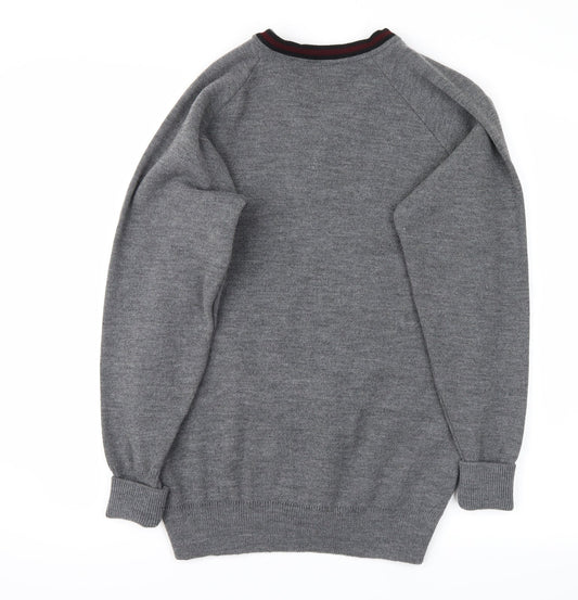 balmoral Mens Grey Pullover Jumper Size S