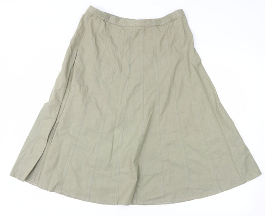 Marks and Spencer Womens Green   Peasant Skirt Size 10