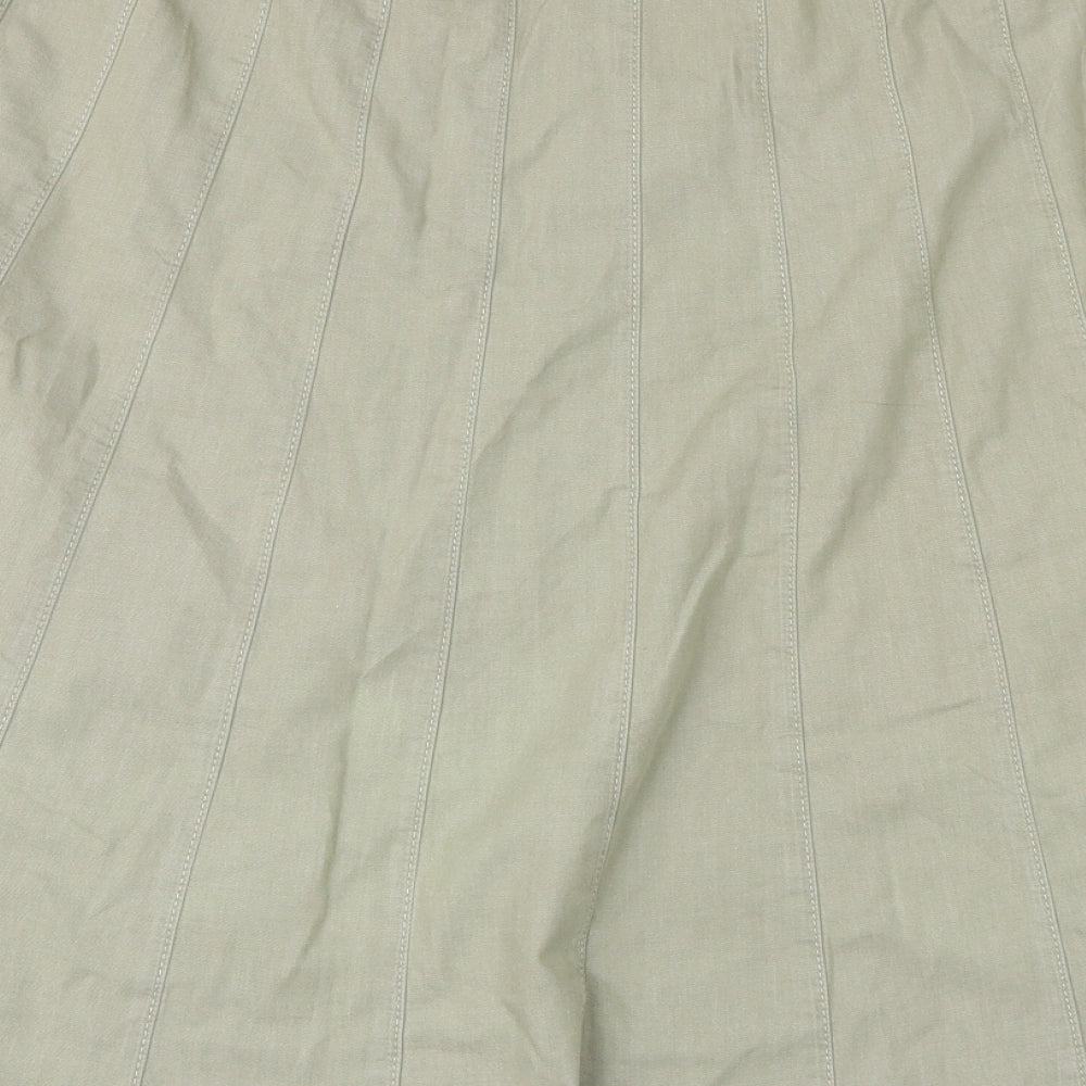 Marks and Spencer Womens Green Peasant Skirt Size 10