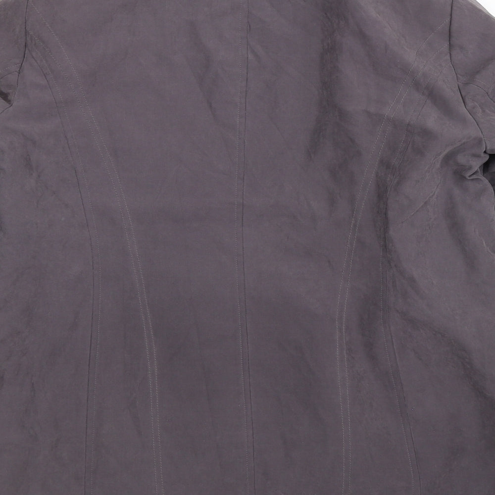 Womens UK Size XS Bonmarché Grey Windbreaker Coat