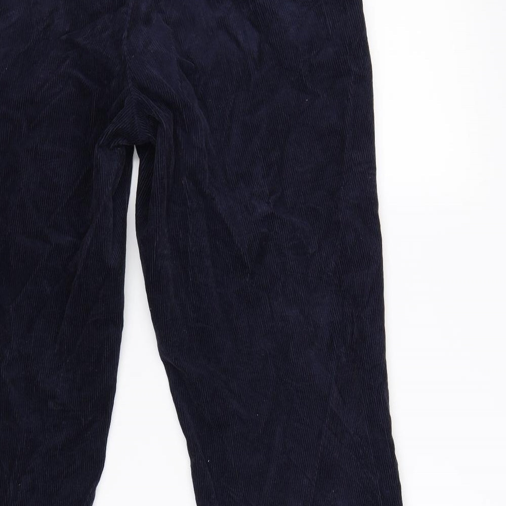 greenwoods Mens Blue Striped Corduroy Straight Jeans Size 36 L30 in