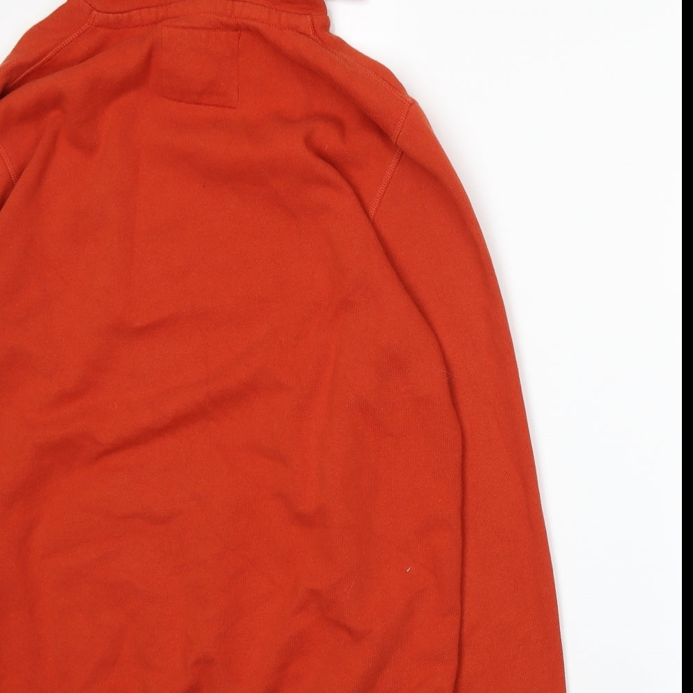 Mens UK Size S H&M Orange Pullover Hoodie