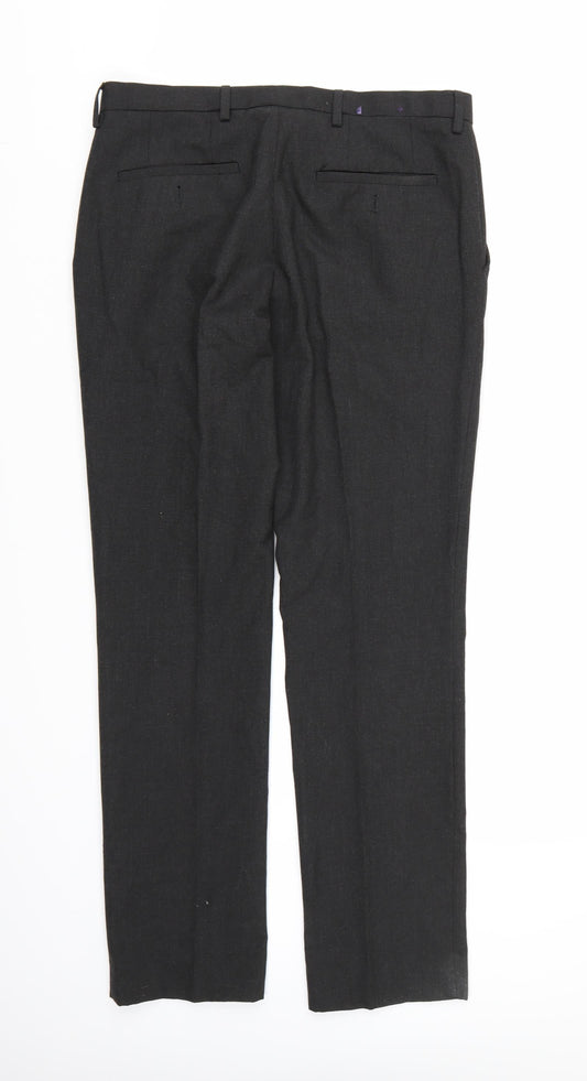 NEXT Mens Grey Rayon Trousers L31 in