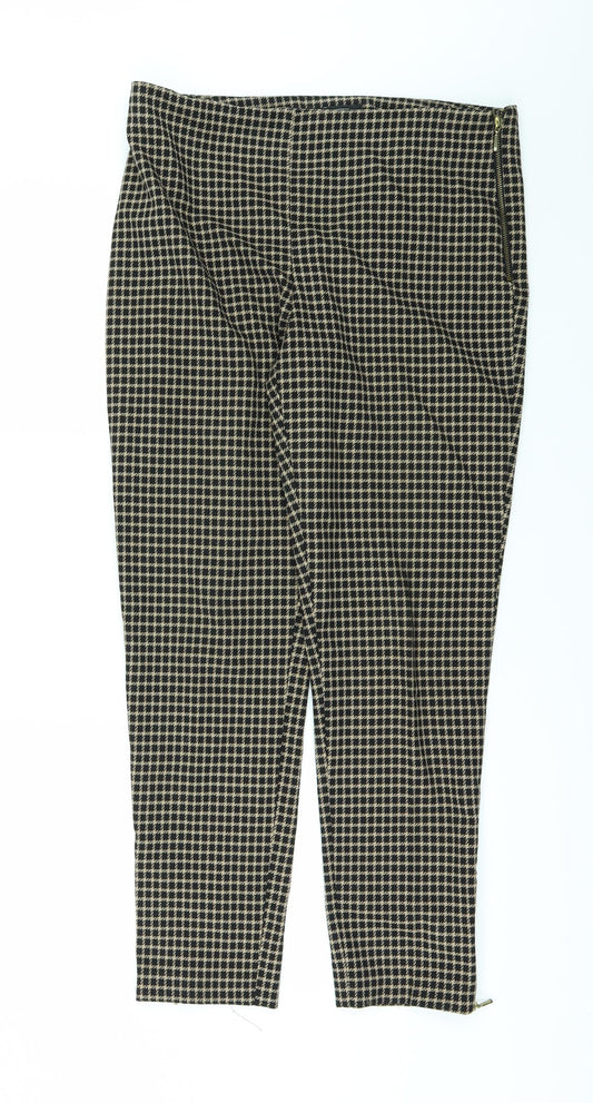 Womens UK Size 12 F&F Regular Fit Black Trousers