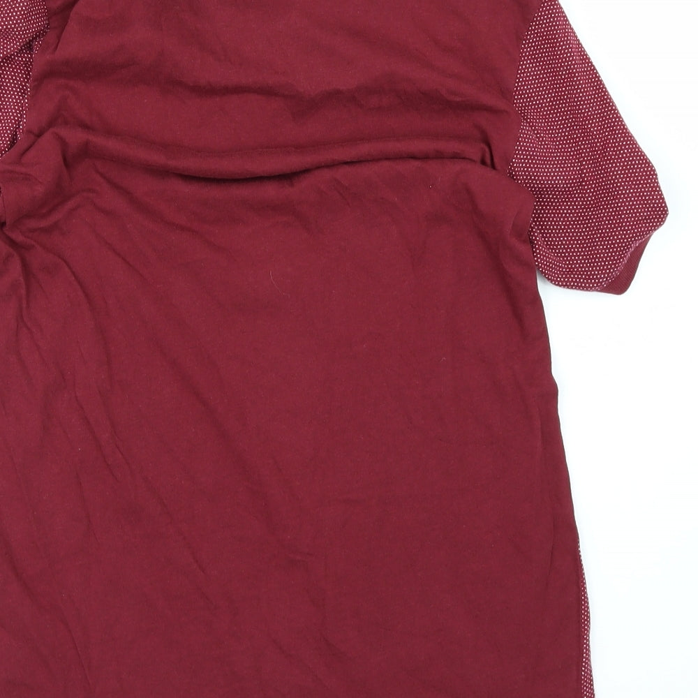 Cedar Wood State Mens Red Polo Size S