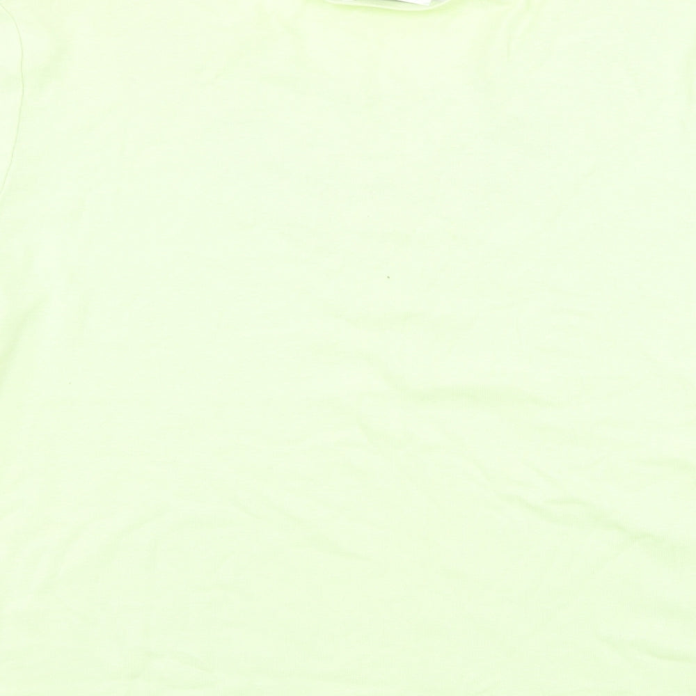 Womens UK Size 16 Afibel Green Basic T-Shirt