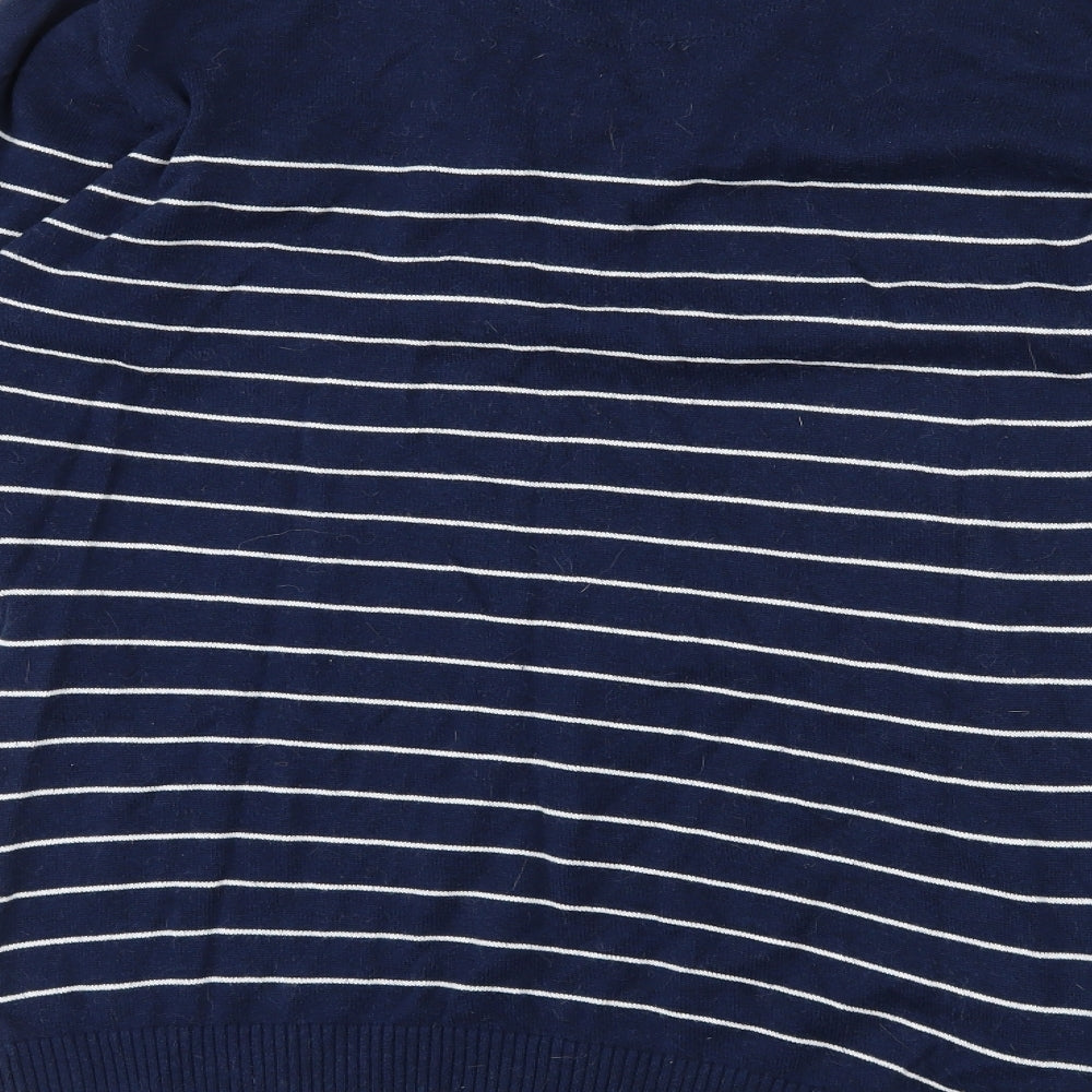NEXT Mens Blue Striped Pullover Jumper Size M