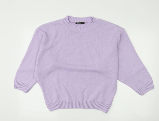 Nasty Gal Womens Purple Pullover Jumper Size M