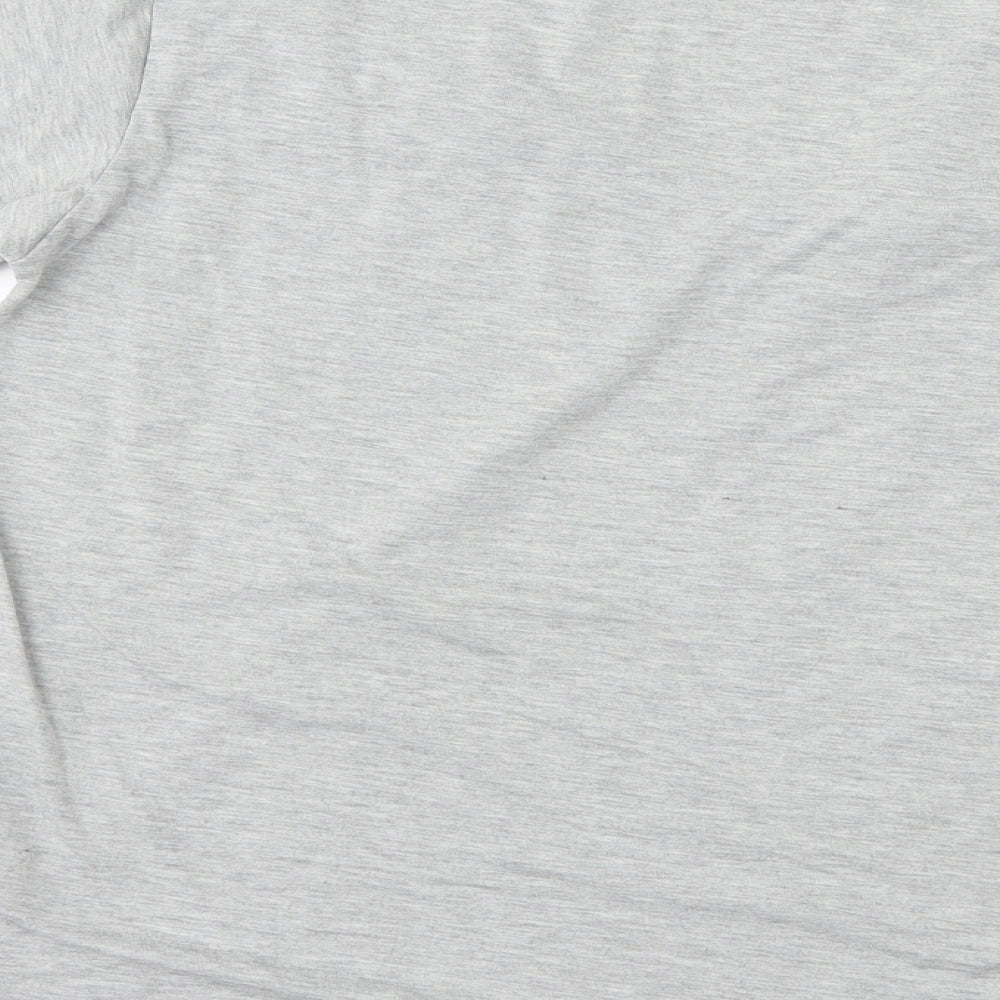 Womens UK Size 10 PRETTYLITTLETHING Grey Basic T-Shirt