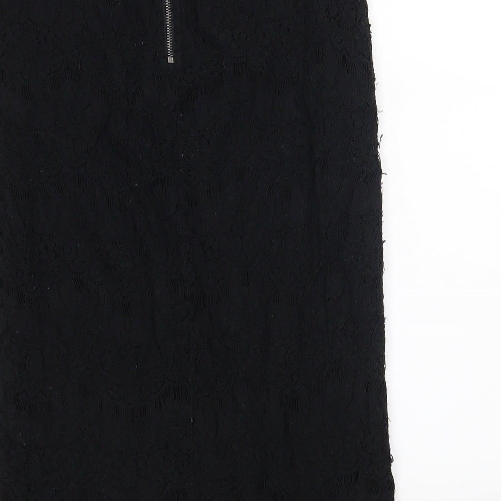 FOREVER 21 Womens Black Straight & Pencil Skirt Size S