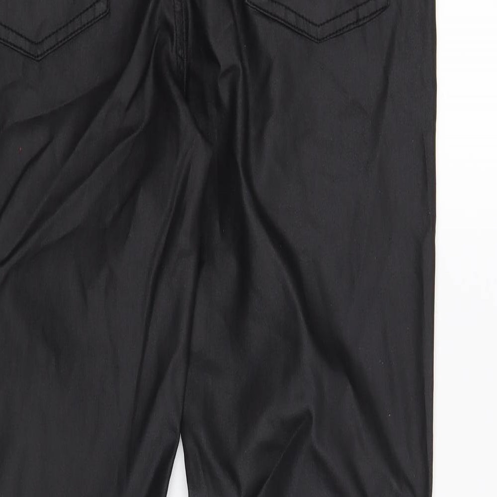 24/7 Authentic Denim Womens Black Skinny Jeans Size 12 L29 in