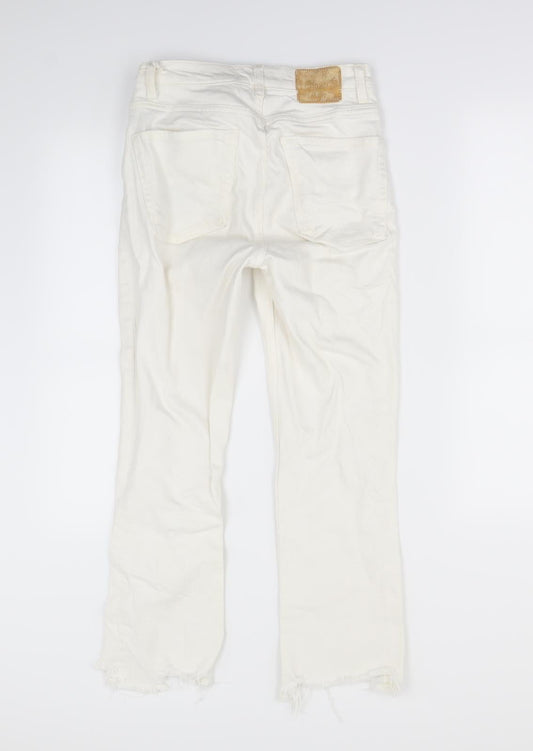 Zara Womens Ivory Jegging Jeans Size 6 L28 in