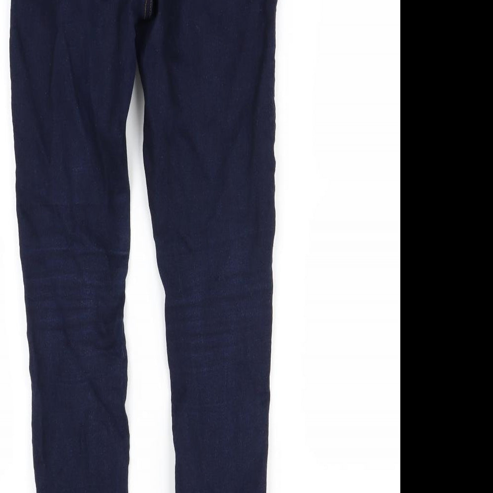 DENIM&co Womens Blue   Skinny Jeans Size 8 L28 in