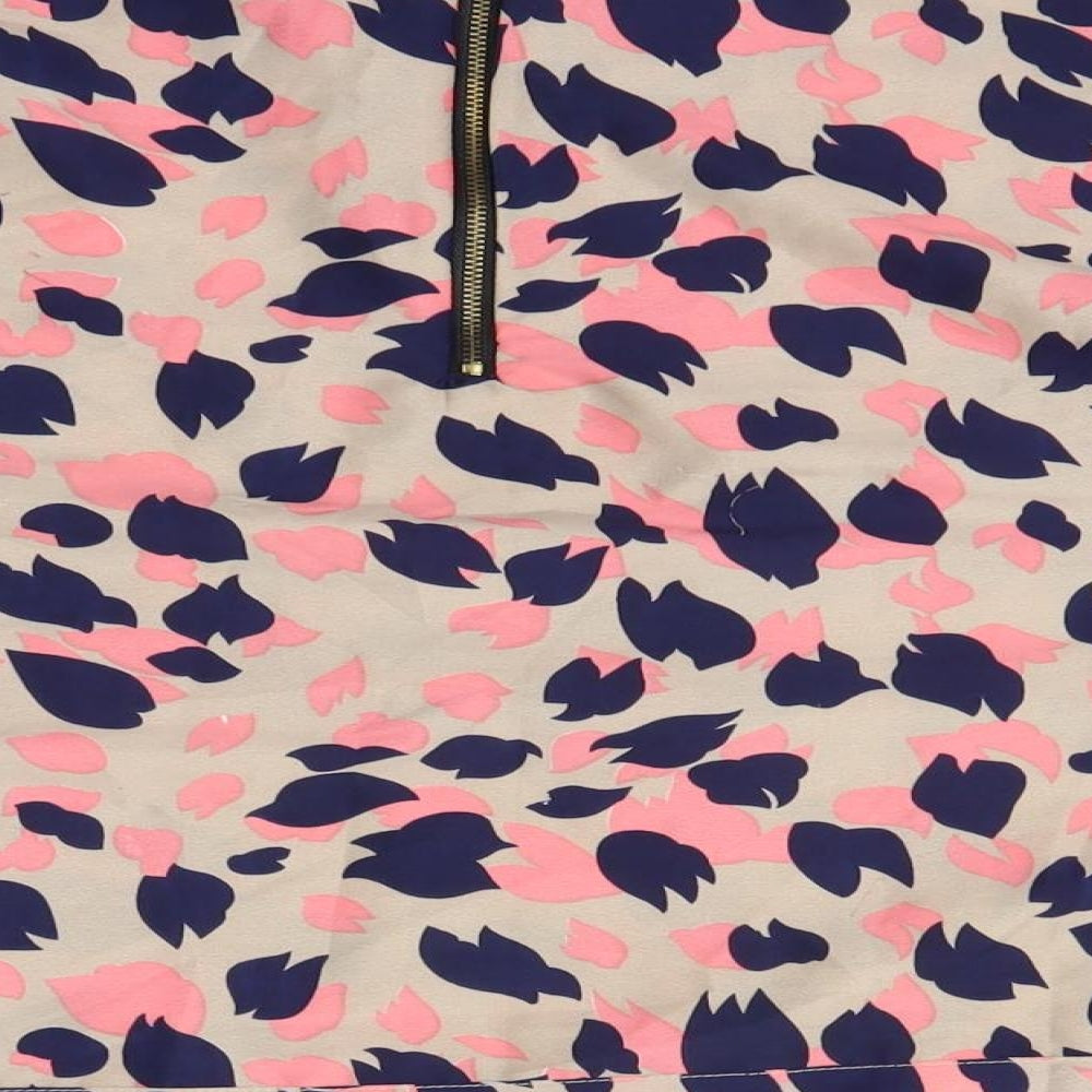 First Avenue Womens Multicoloured Animal Print Basic Blouse Size 14