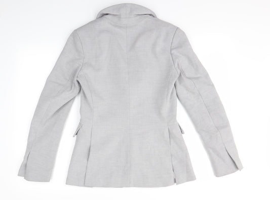 H&M Womens Grey Jacket Blazer Size 6