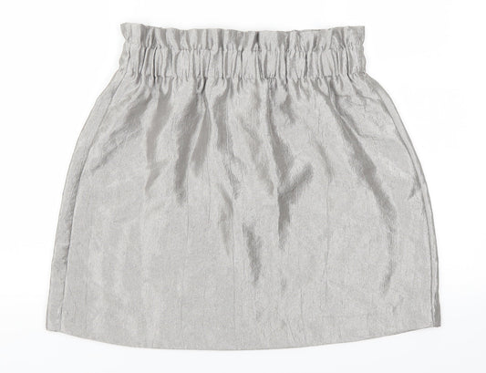 H&M Womens Grey   Mini Skirt Size 10