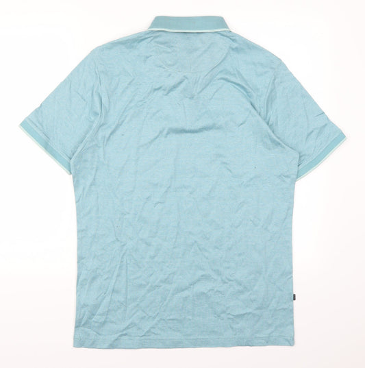 Marks and Spencer Mens Blue Polo Size M