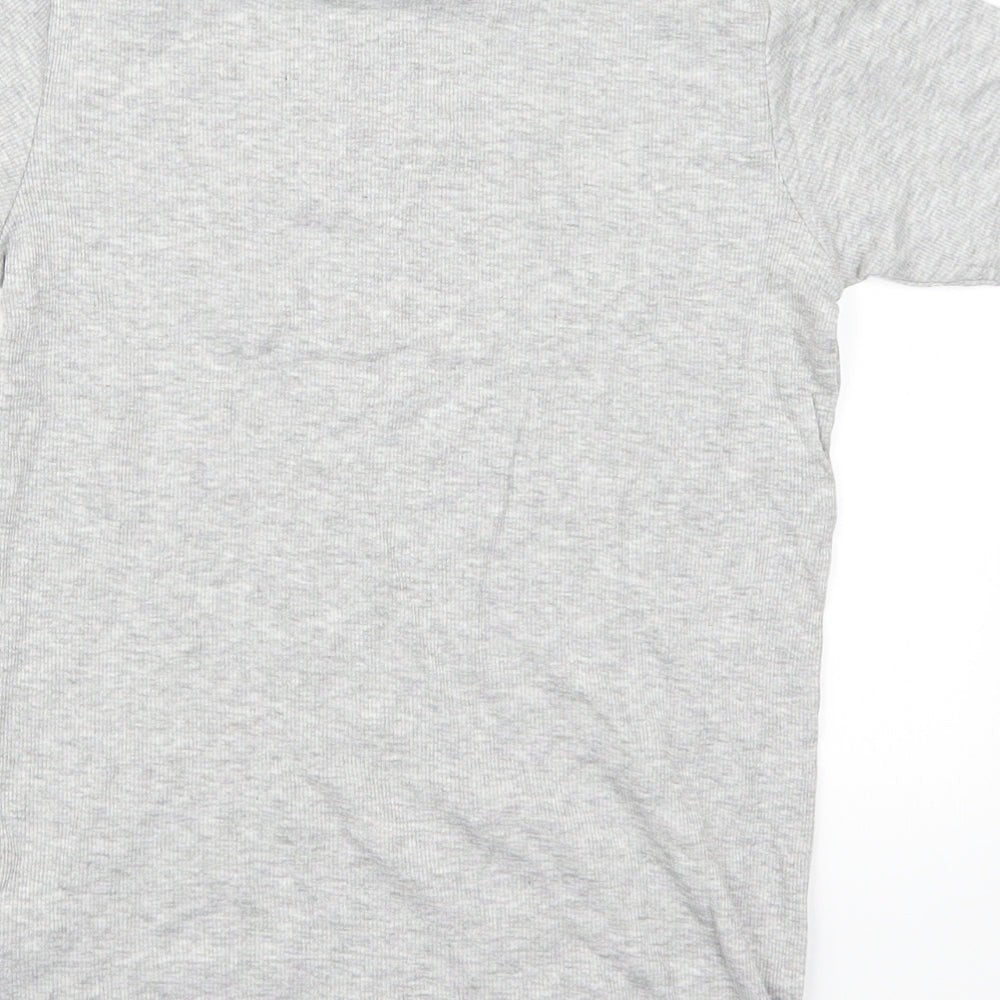 NEXT Girls Grey Basic T-Shirt Size 9-10 Years