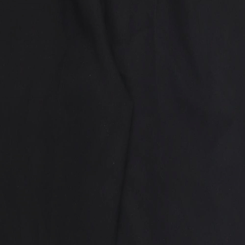 Womens UK Size 14 Papaya Regular Fit Black Trousers