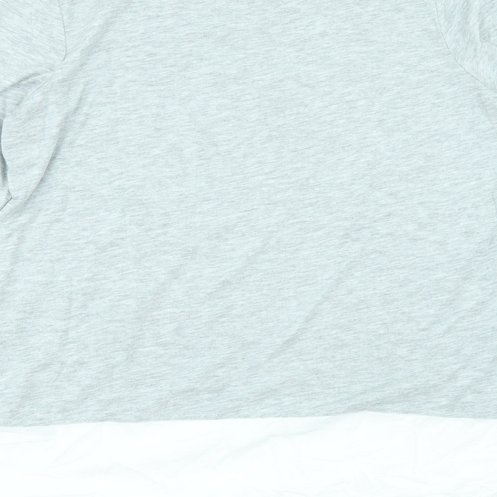 Womens UK Size 12 Per Una Grey Basic T-Shirt