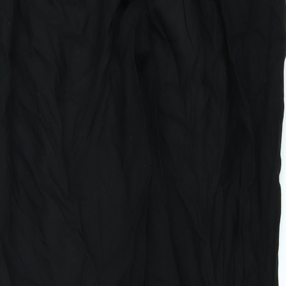 Womens UK Size 8 H&M Regular Fit Black Trousers