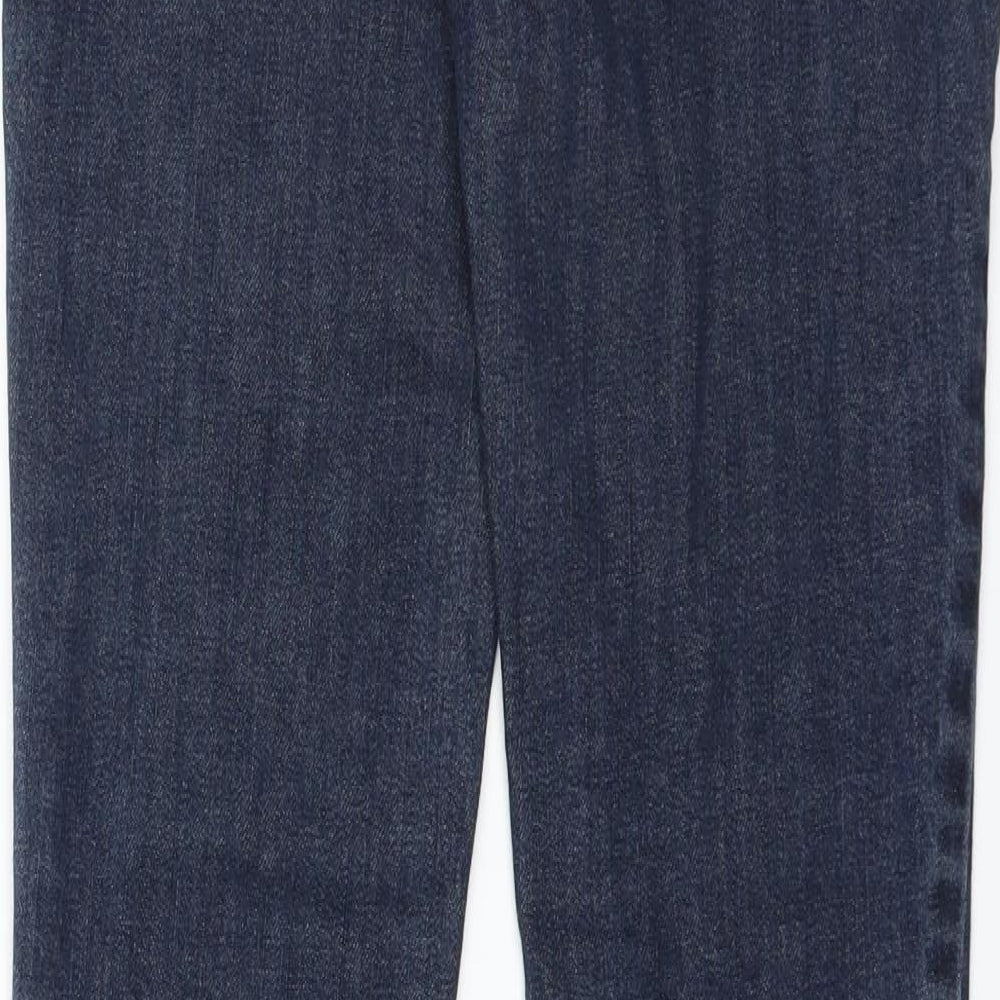 Miss Selfridge Womens Blue Straight Jeans Size 8 L30 in