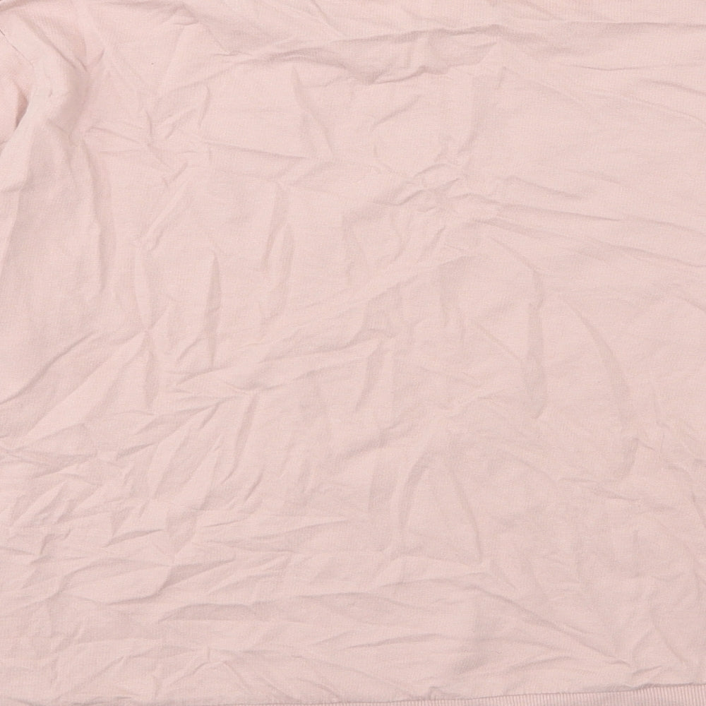 H&M Womens Pink Jersey Pullover Sweatshirt Size M - Girls Bite Back