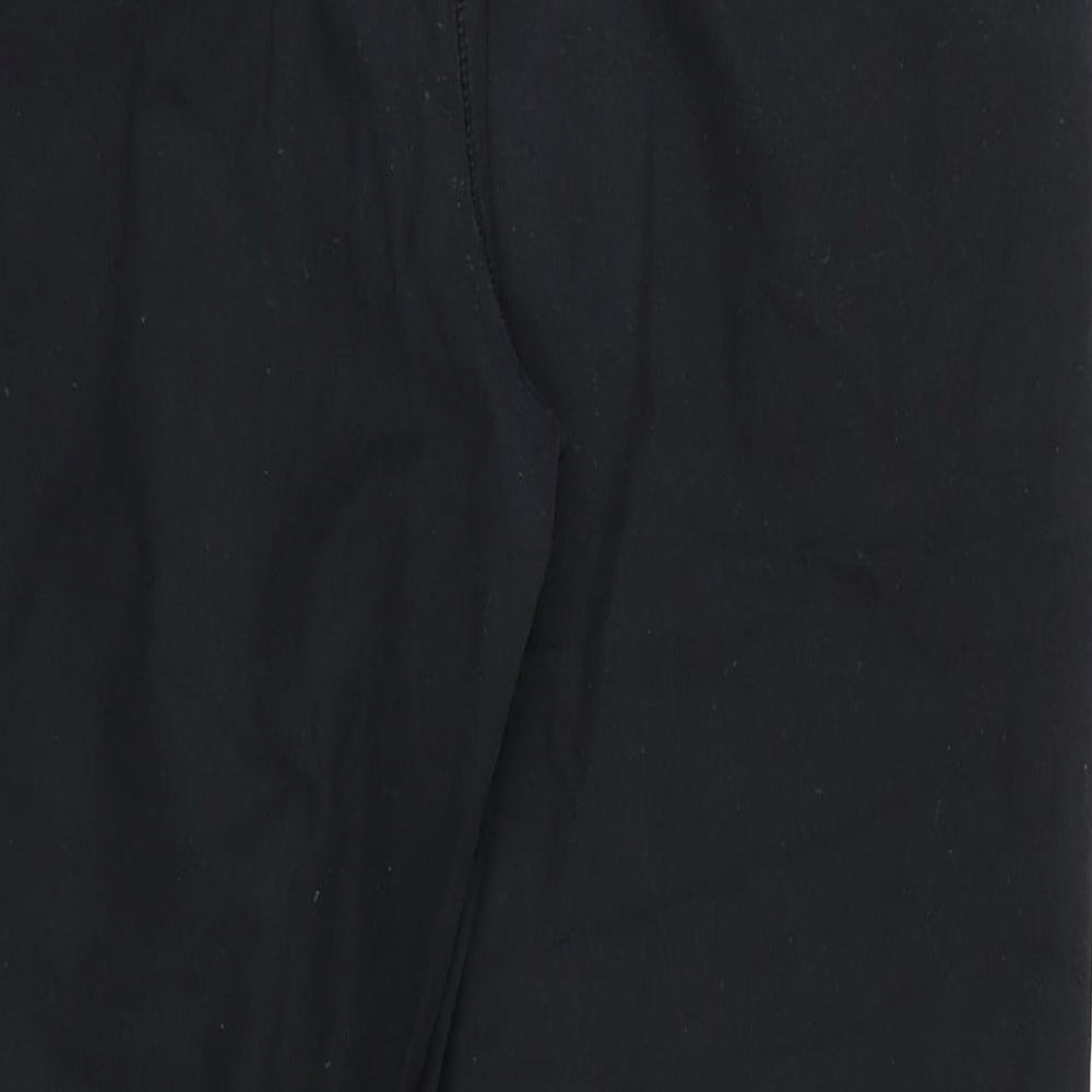 Marks and Spencer Womens Black Chino Trousers Size M L26 in