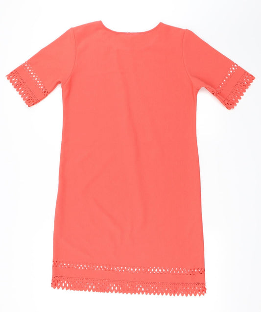 Izabel London Womens Pink Shift Size L