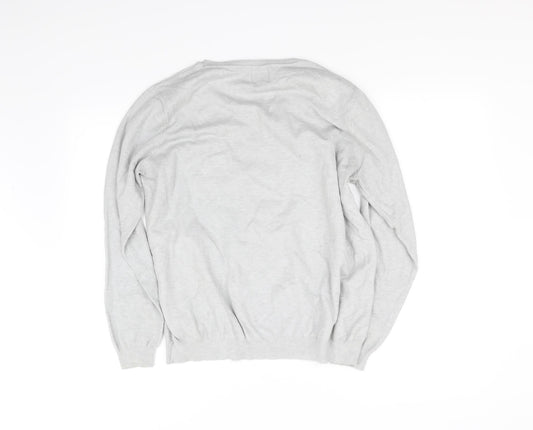 George Mens Grey Pullover Jumper Size L