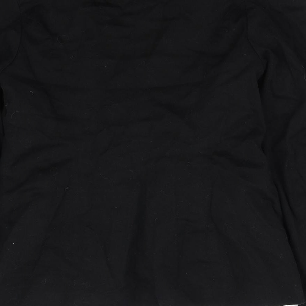 Womens UK Size 12 Love Label Black Jacket