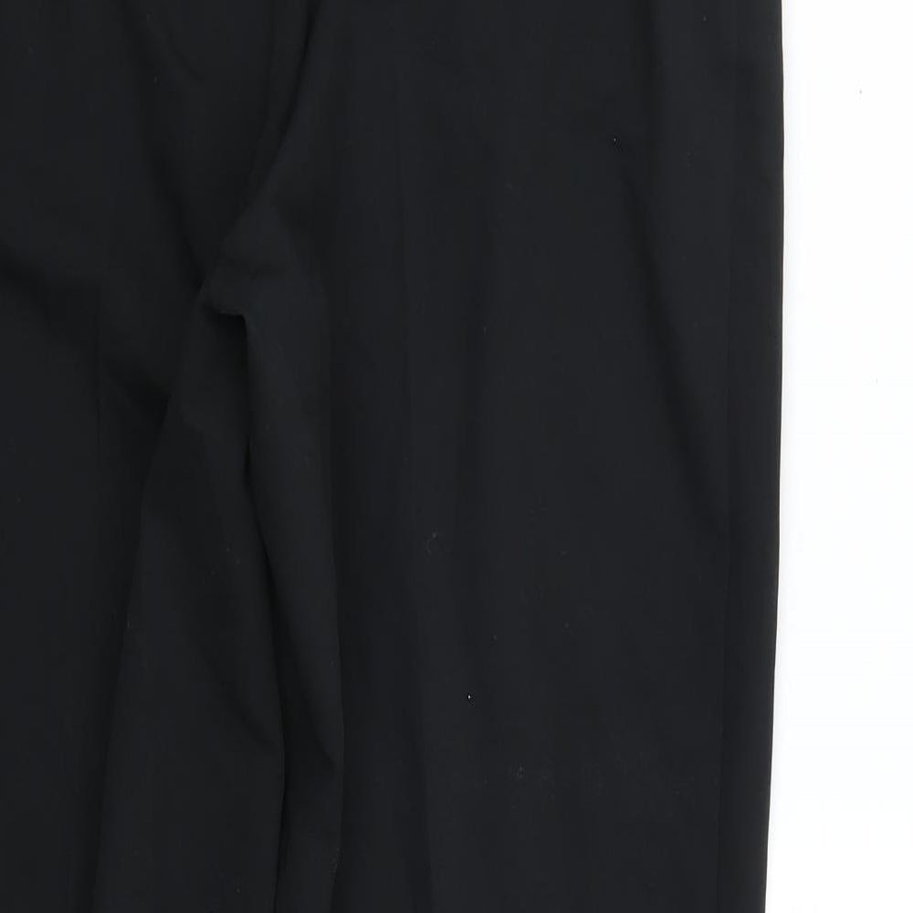 Womens UK Size 14 Dorothy Perkins Regular Fit Black Trousers
