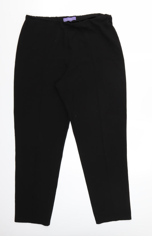 Womens UK Size 14 Autonomy Regular Fit Black Trousers