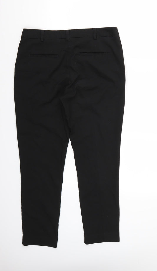 NEXT Womens Black Trousers Size 10 L25 in