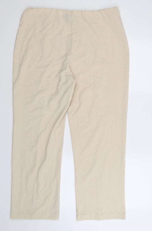 Isle Womens Beige Trousers Size 18 L28 in