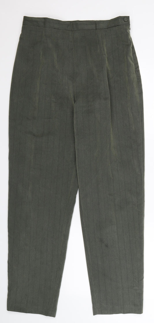 Womens UK Size 14 Preworn Regular Fit Grey Trousers