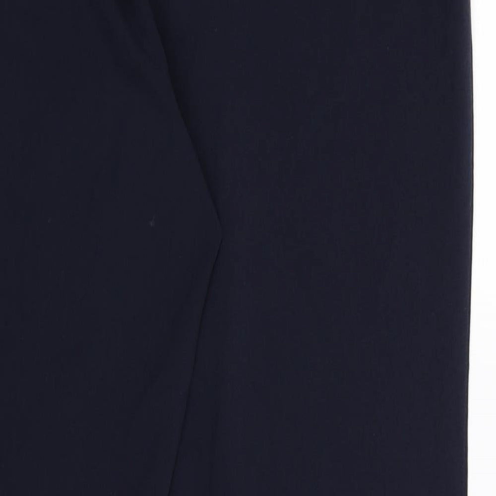 Womens UK Size 14 Marks and Spencer Regular Fit Blue Trousers