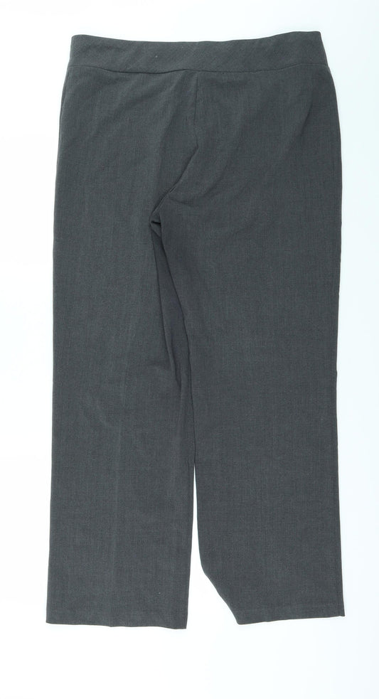 Autonomy Womens Grey Trousers Size 14 L29 in