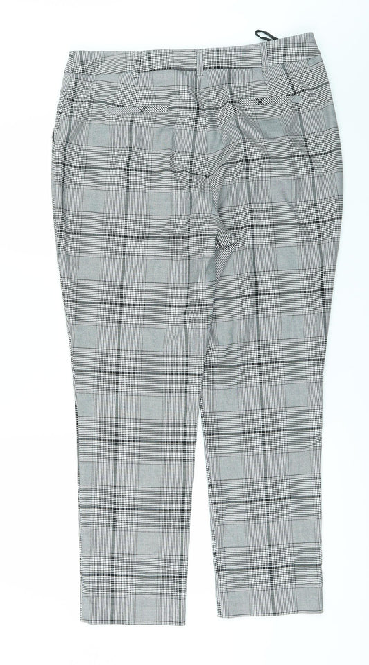 F&F Womens White Trousers Size 14 L27 in