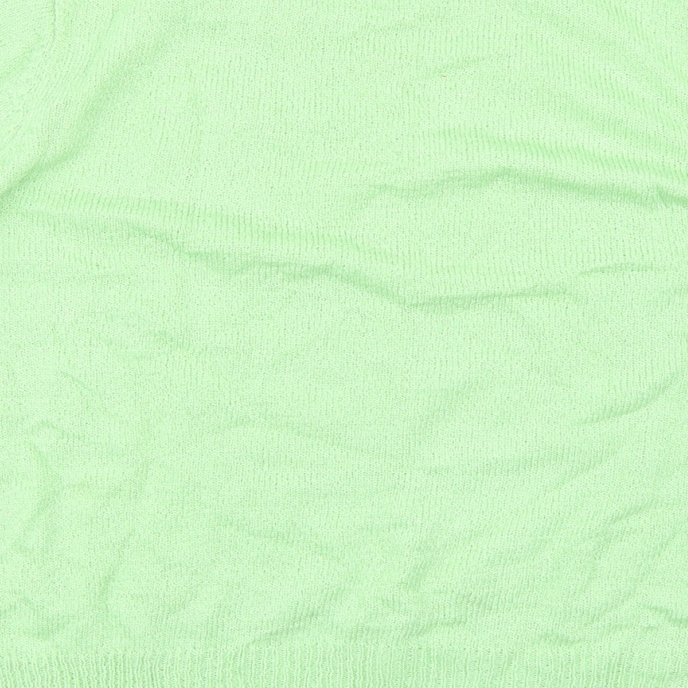 REFLECT Womens Green Basic T-Shirt Size L