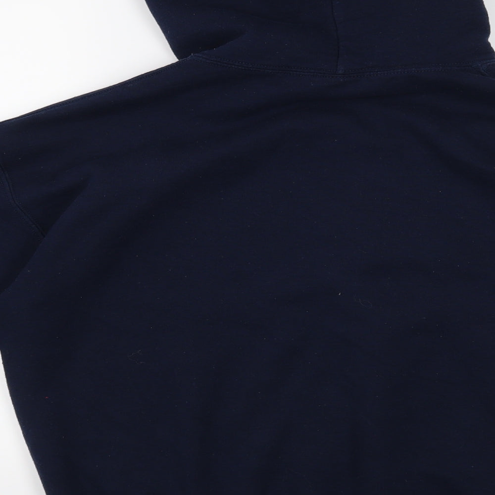 Gildan Womens Blue Pullover Hoodie Size M