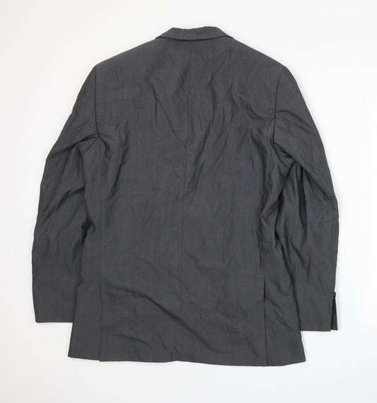 Mens UK Size L Preworn Regular Grey Suit Jacket