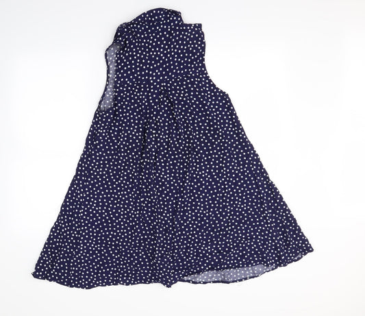 Sportsgirl Womens Blue Polka Dot Mini Size 8