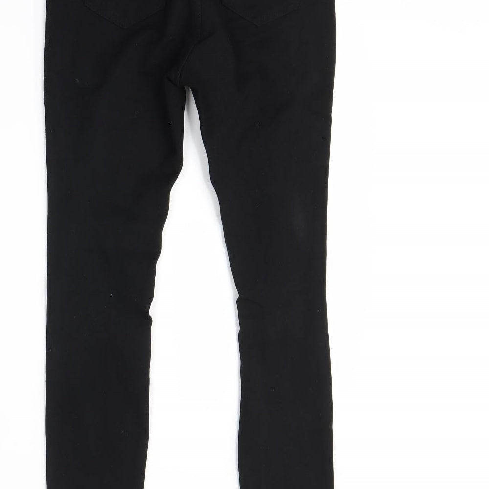 Miss Anna Womens Black Denim Skinny Jeans Size 6 L26 in